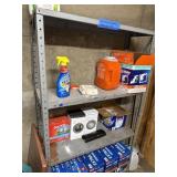 Metal shelving-4 shelves-contents not included