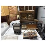 Vintage radios and volt tester  and vintage