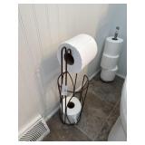 Toilet paper holder-toilet paper not included