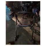 Walker with seat and handbrakes