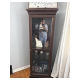 Curio cabinet-approximately 5ï¿½1/2ï¿½, contents not