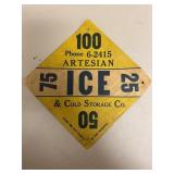 Artesian Ice & Cold Storage Co. diamond-shaped