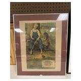 Antique De Laval Advertising Print in Frame