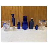 Antique Blue Glassware lot