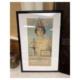 vintage 1920 calendar advertisement featuring
