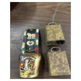 3 vintage bells
