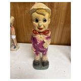 Pinocchio Chalkware, approximately 15ï¿½ tall