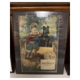 Antique De Laval Advertising Print in Frame