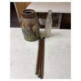 Antique shot gun cleaner, Big Chief bottle and