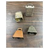 3 vintage bells, I newer one