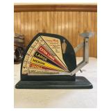 vintage green metal Jiffy Way egg scale