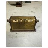 vintage Park Sherman brass perpetual desk