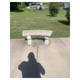 Concrete bench