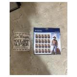 John Wayne toilet paper and stamps