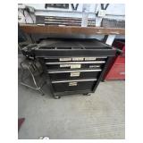 Black Craftsman 4 drawer tool storage.