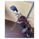 Golf clubs with bag
