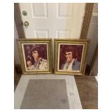 2- 28ï¿½x23ï¿½ Elvis Framed Pictures