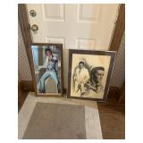 2-Elvis Framed Pictures