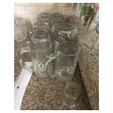 Glass mugs