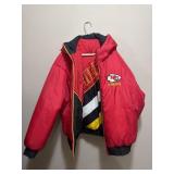 vintage 90s Kansas City Chiefs reversible puffer
