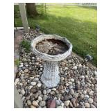 Concrete birdbath