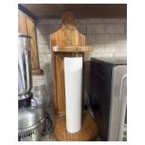 Vintage Wooden Paper Towel Holder