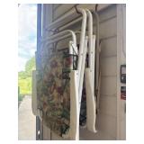 Three folding chairs