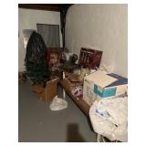Corner of Christmas decorations