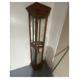 Curio Cabinet with 5 glass shelves.