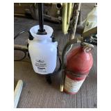Gallon sprayer and fire extinguisher