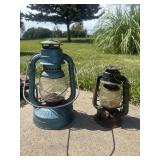 Two antique lanterns