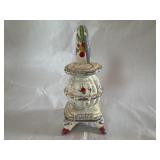 vintage cast iron miniature pot belly stove