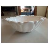 Vintage milk, glass lettuce bowl