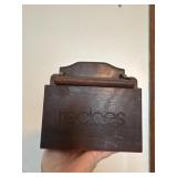 Vintage wooden recipe box