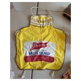 Antique French mustard apron