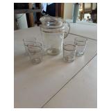 Vintage grape pattern juice set