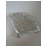 Vintage Fenton Glass Daisy and Button Fan Plate