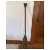 Antique wooden green paddle