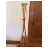 Antique wooden paddles