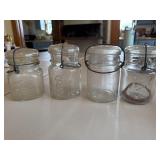 Antique ball glass mason jars with lids