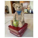 Cast-iron teddy bear doorstop