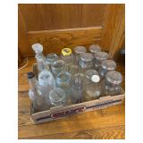 Flat of antique mason jars, and other *Misc,