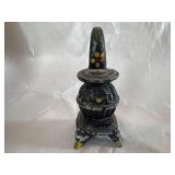 vintage cast iron miniature pot belly stove