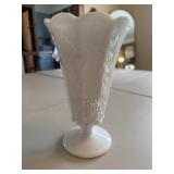 Antique milk glass vase