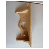 Wooden heart shelf