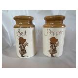 Vintage Holly Hobbie ceramic salt & pepper set