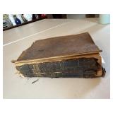 Antique self pronouncing holy Bible