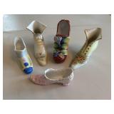Antique ceramic shoes