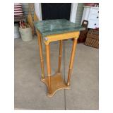 Antique marble topped side table