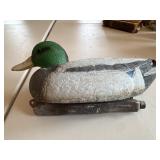 Duck decoy marked hard bore whale tail
